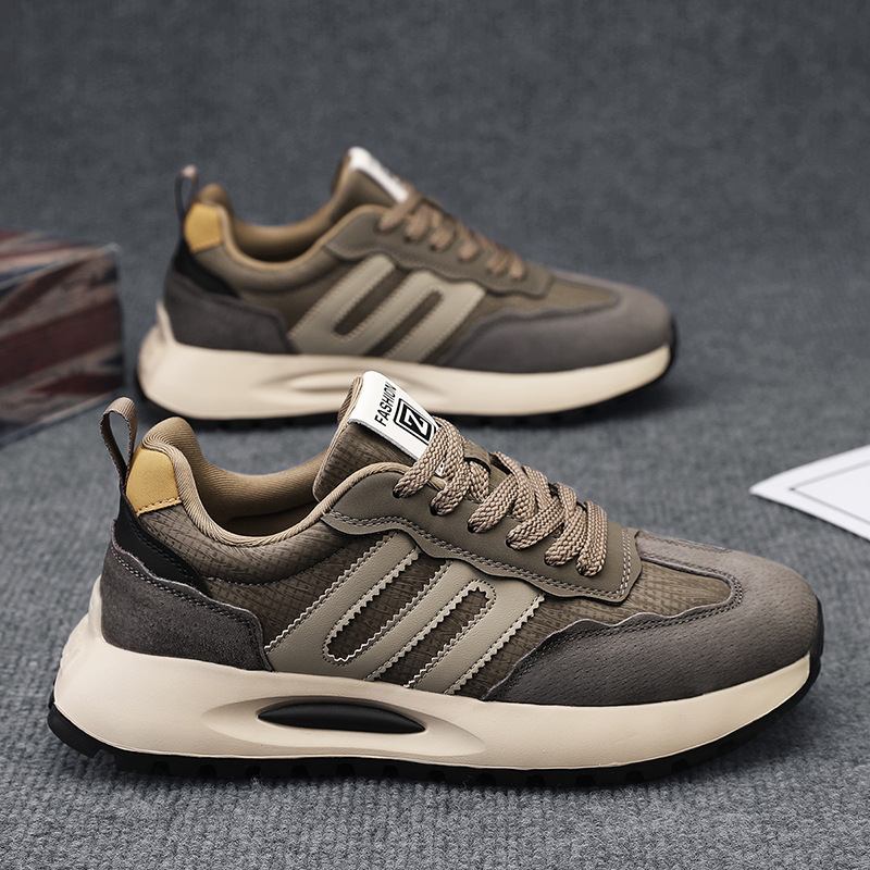 Scarpe casual da uomo ammortizzate e traspiranti con design color block 3