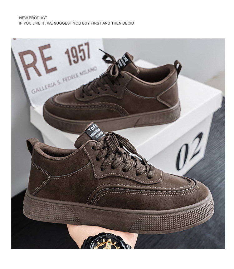 Chaussures de skate à lacets résistantes à l'usure pour hommes detail 16