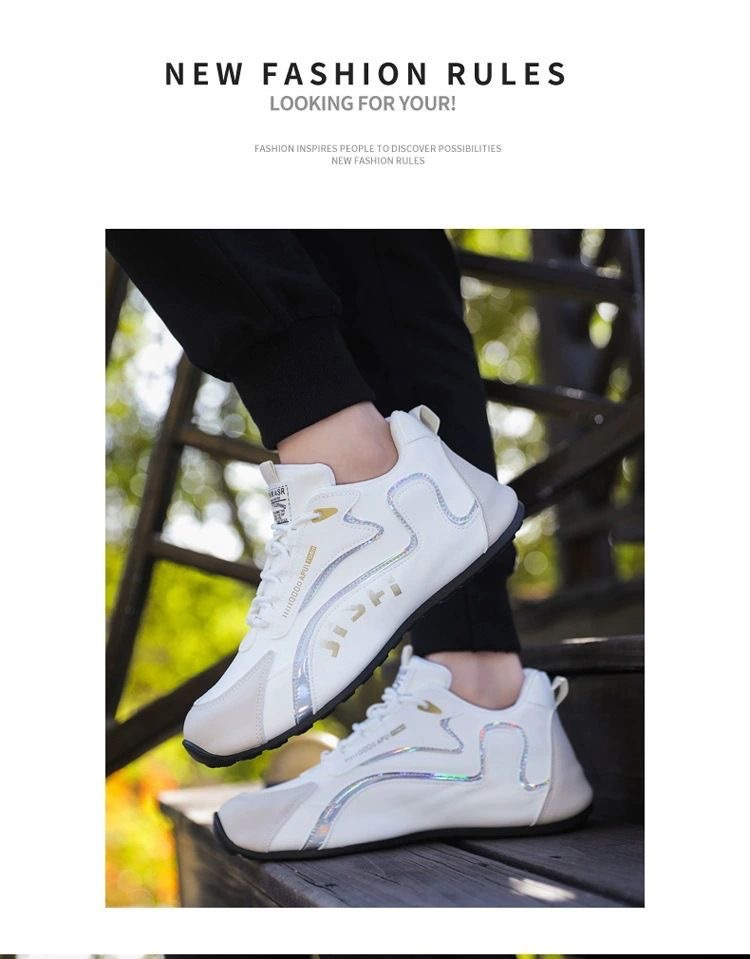 Chaussures casual pour homme à lacets respirantes style color-block detail 2
