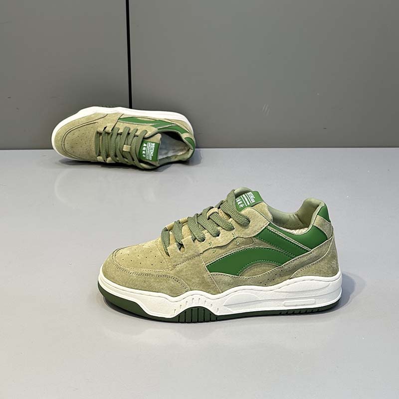 Zapatillas de skate unisex de ante con cordones y diseño color block detail 8