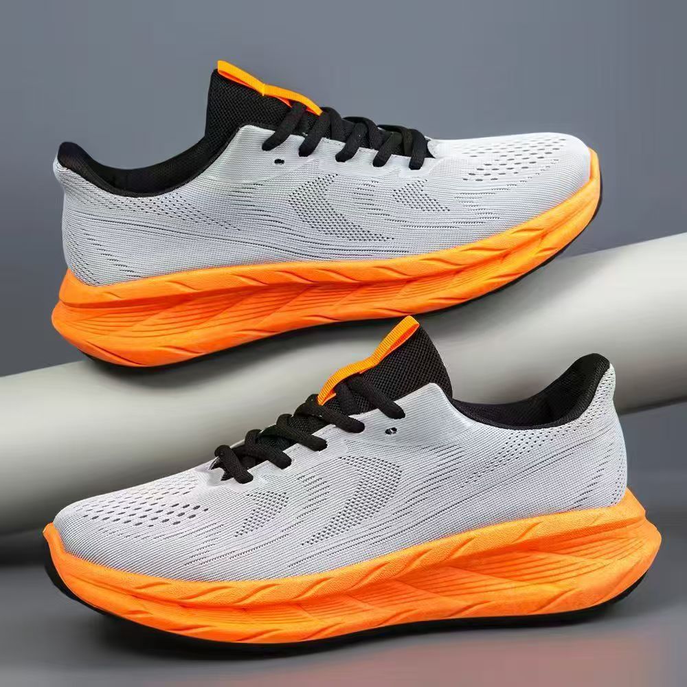Scarpe da corsa unisex traspiranti e ammortizzate con lacci