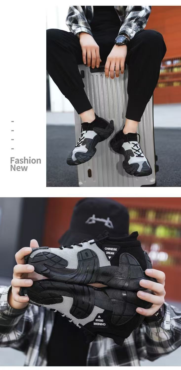 Chaussures casual plateforme unisexe en maille respirante detail 13