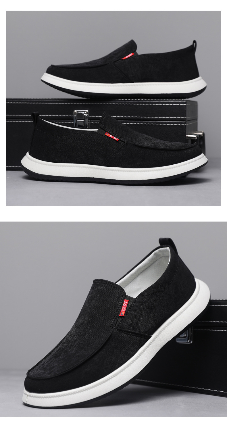 Men's Breathable Canvas Slip-On Casual Shoes detail 20