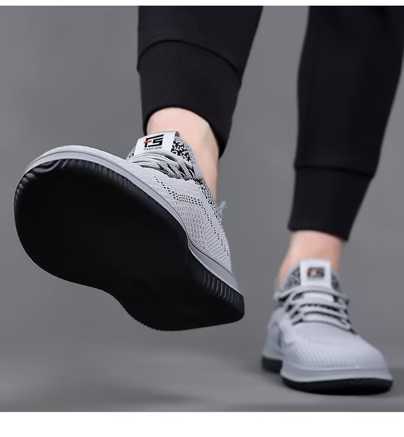 Atmungsaktive, leichte Freizeitschuhe aus Strick für Herren detail 1