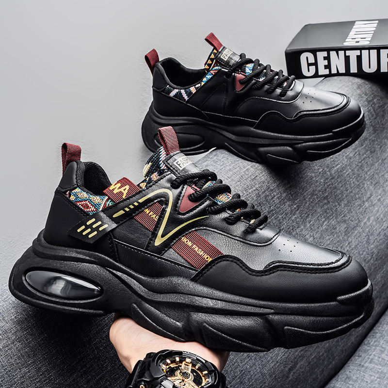 Gepolsterte Plateau-Sneaker für Herren mit Schnürung – Freizeitschuhe 5