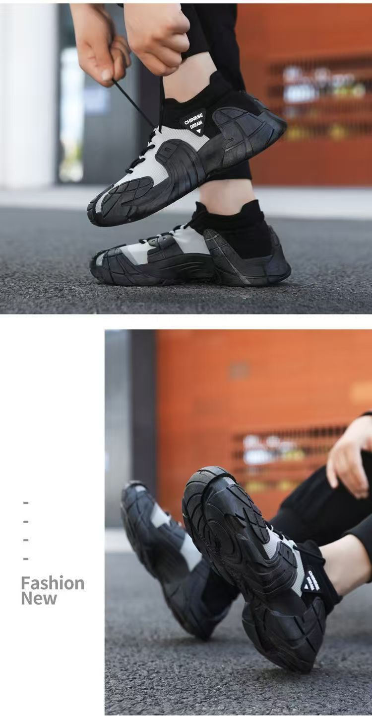 Chaussures casual plateforme unisexe en maille respirante detail 8