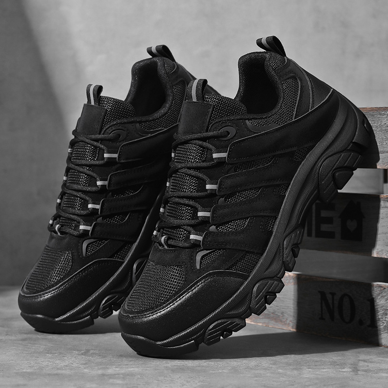 Atmungsaktive Herren-Sportschuhe zum Schnüren, rutschfest