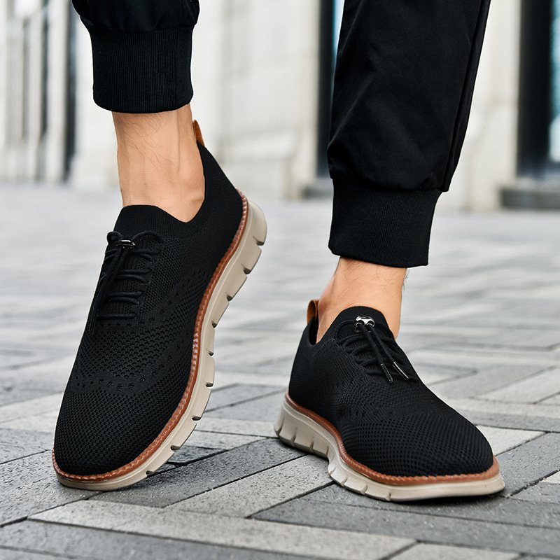 Leichte, atmungsaktive Strick-Freizeitschuhe für Herren 5