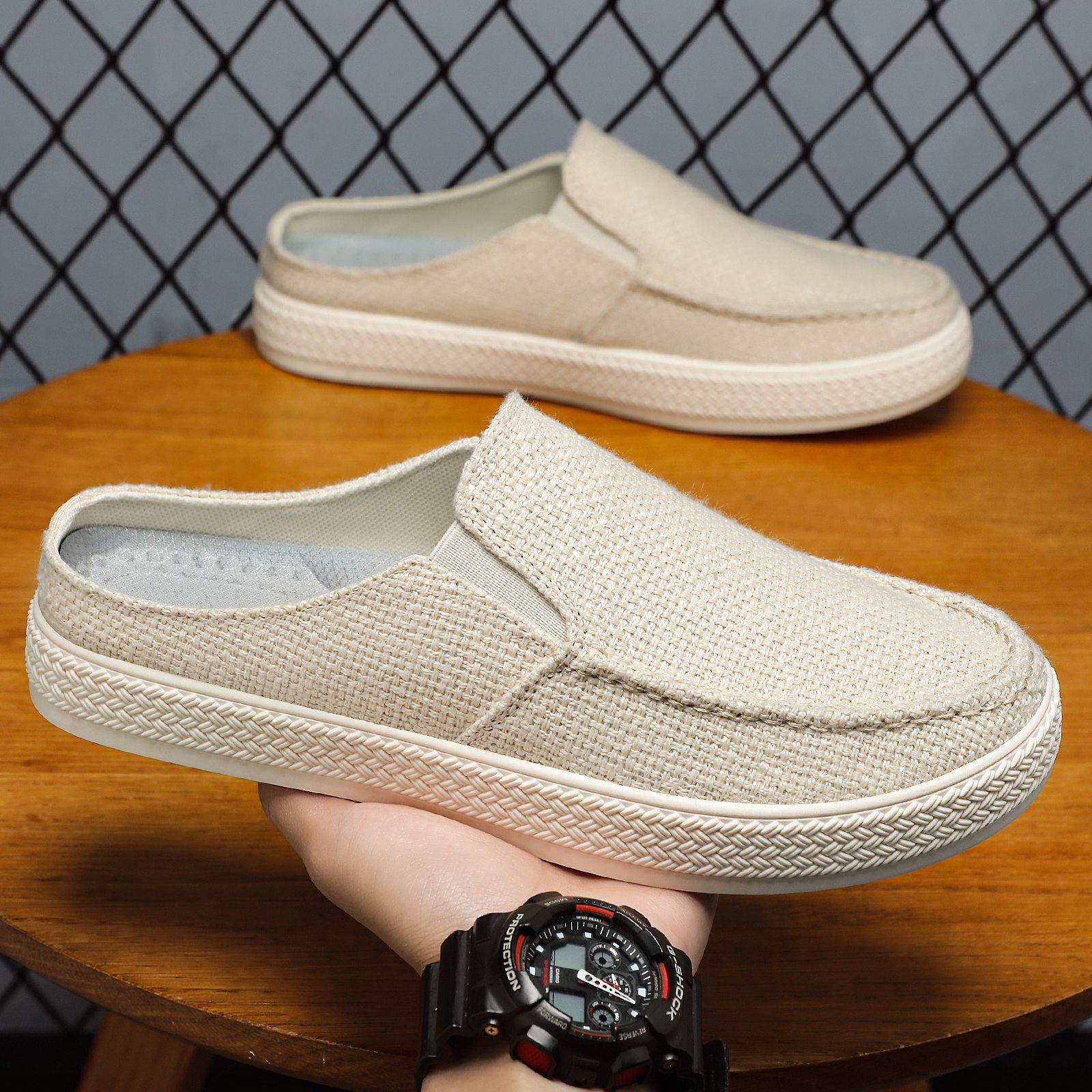 Chaussons sans gêne en mesh respirant pour homme 4