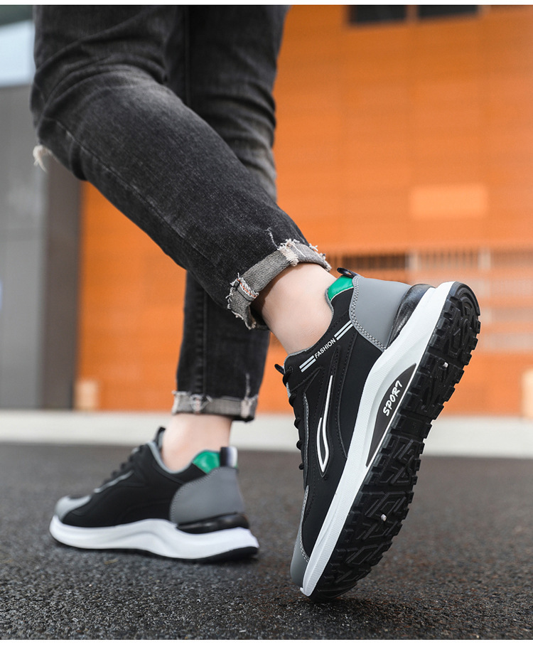 Atmungsaktive Herren Sneaker mit Dämpfung und Schnürung detail 10