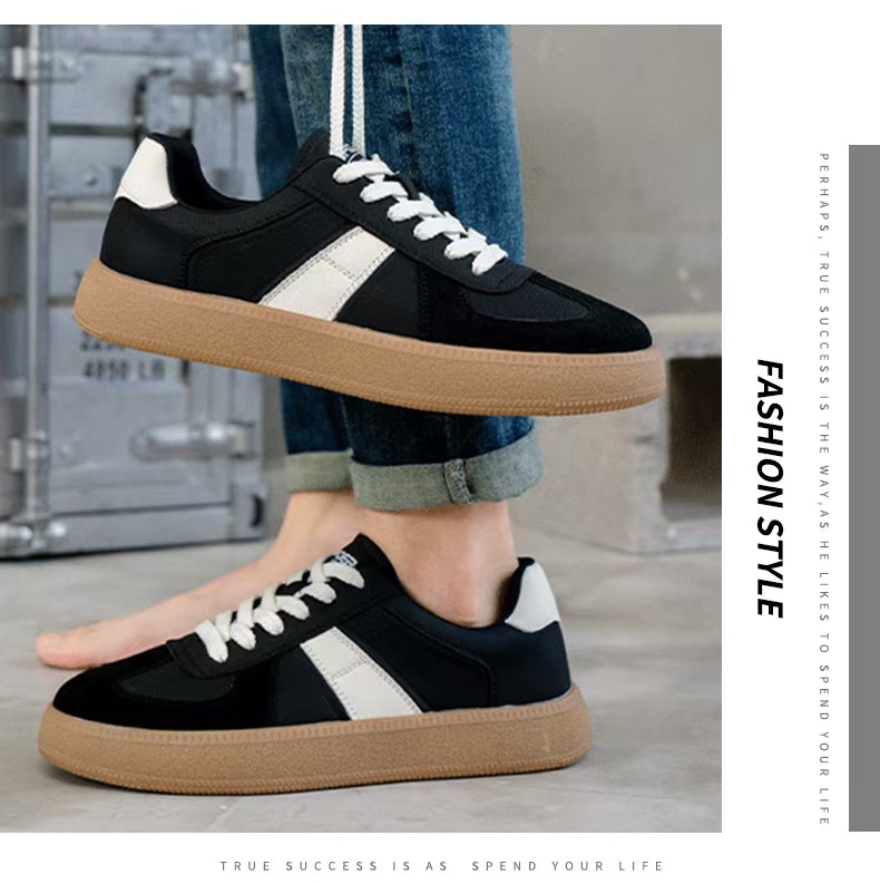 Men's Vintage Leather Lace-Up Casual Shoes detail 9