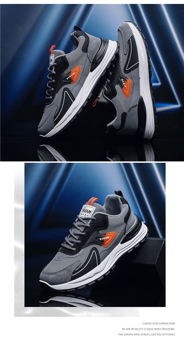 Scarpe da corsa da uomo traspiranti in mesh con lacci detail 5