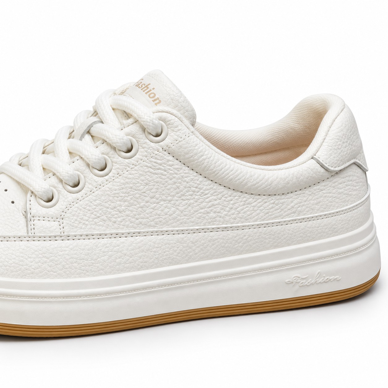 Unisex Full-Grain Leather Platform Lace-Up Casual Shoes 9