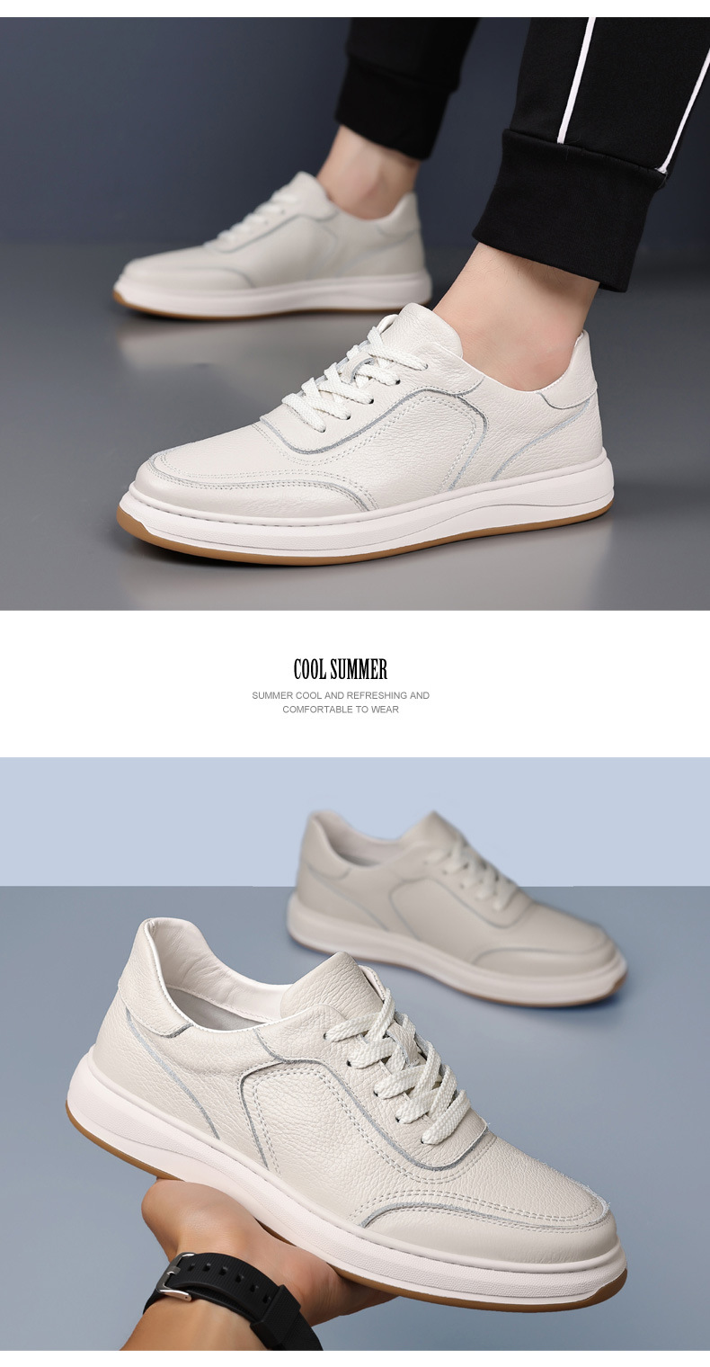 Scarpe casual da uomo in pelle stringate e antiscivolo detail 15