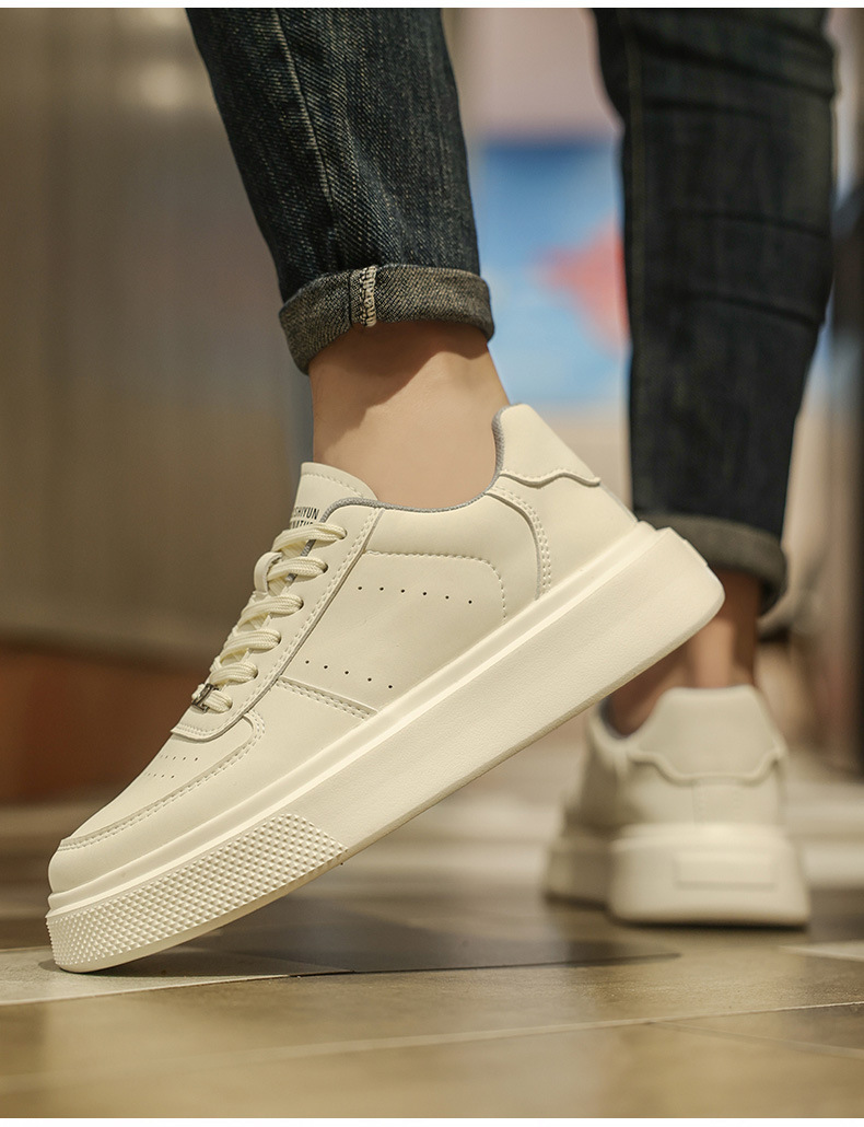 Men's Platform Breathable Lace-Up Casual Shoes detail 8