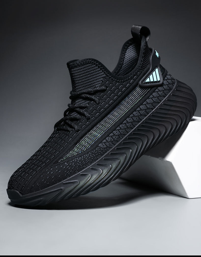 Men's Breathable Cushioned Mesh Running Shoes detail 2