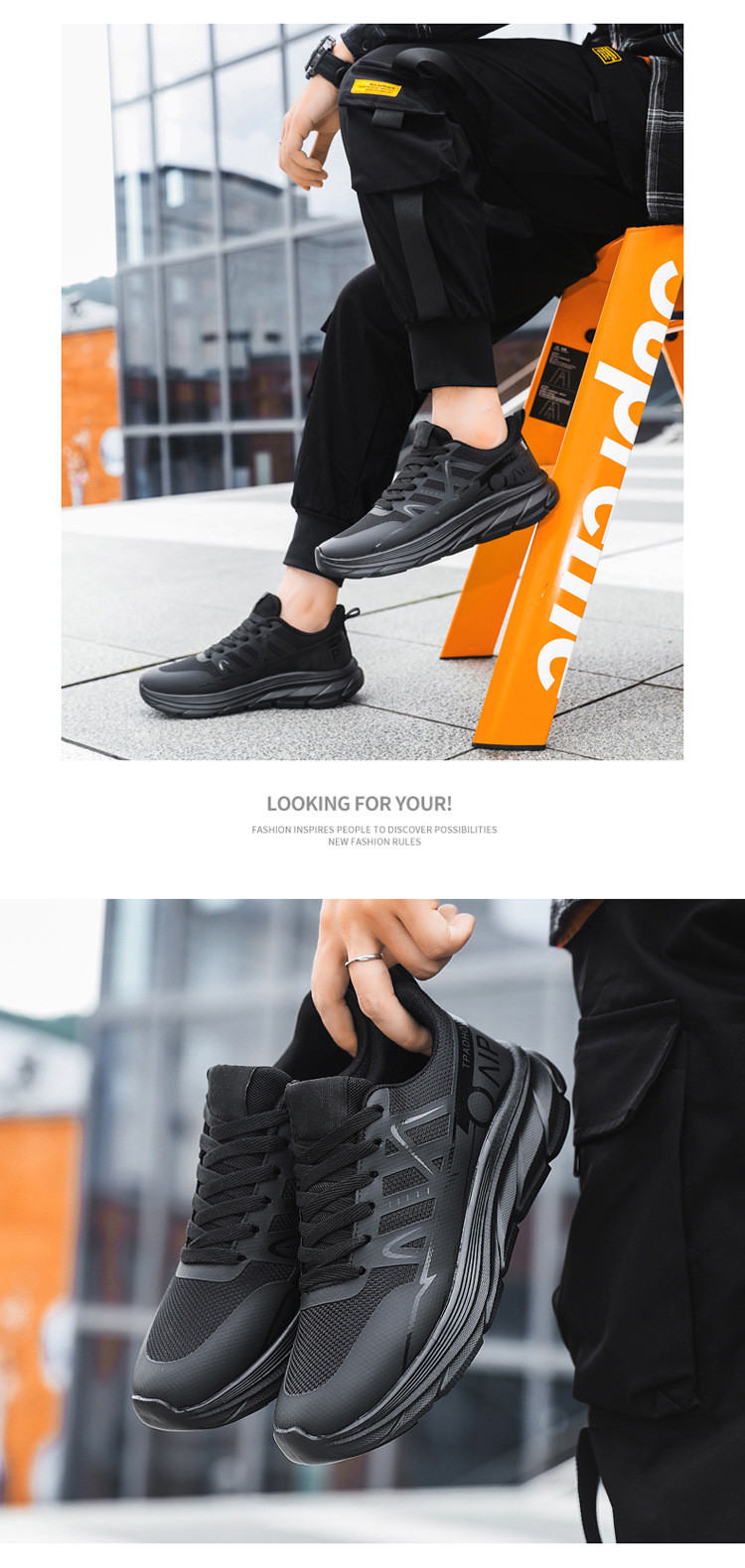 Lichte en ademende heren hardloopschoenen met demping detail 3