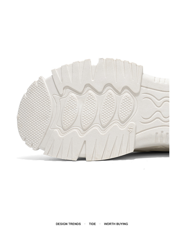 Atmungsaktive Herren-Freizeitschuhe mit Plateausohle und Schnürung detail 4