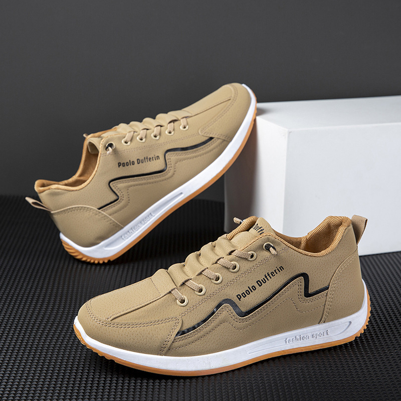 Leichte, rutschfeste Freizeitschuhe für Herren aus PU-Leder 5