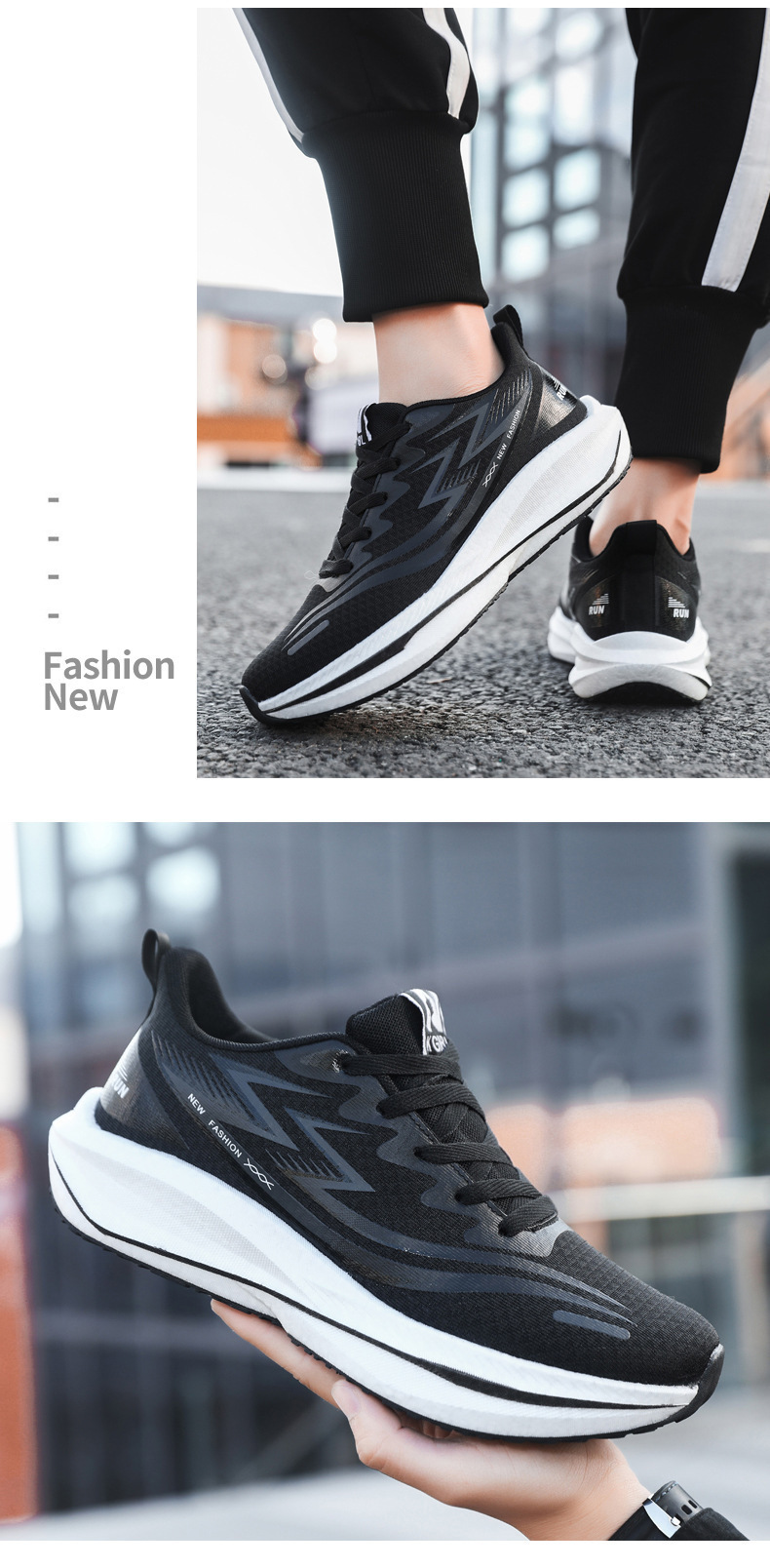 Scarpe da corsa unisex leggere e traspiranti con lacci detail 6
