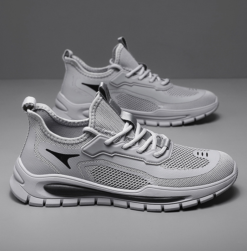 Scarpe da corsa da uomo traspiranti in mesh leggere stringate detail 5