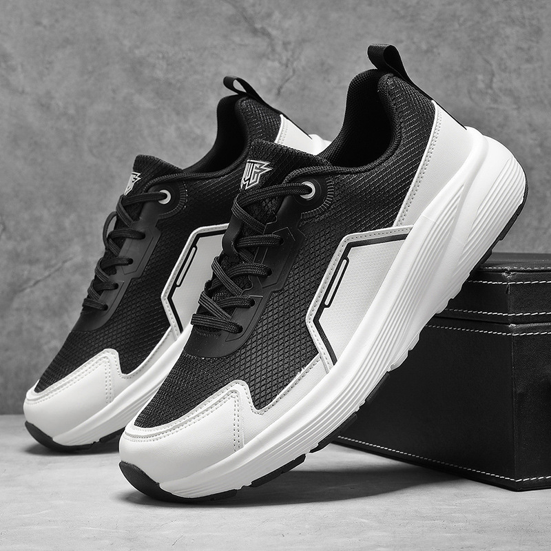 Atmungsaktive, leichte Herren-Sneaker mit Schnürung – Freizeitschuhe