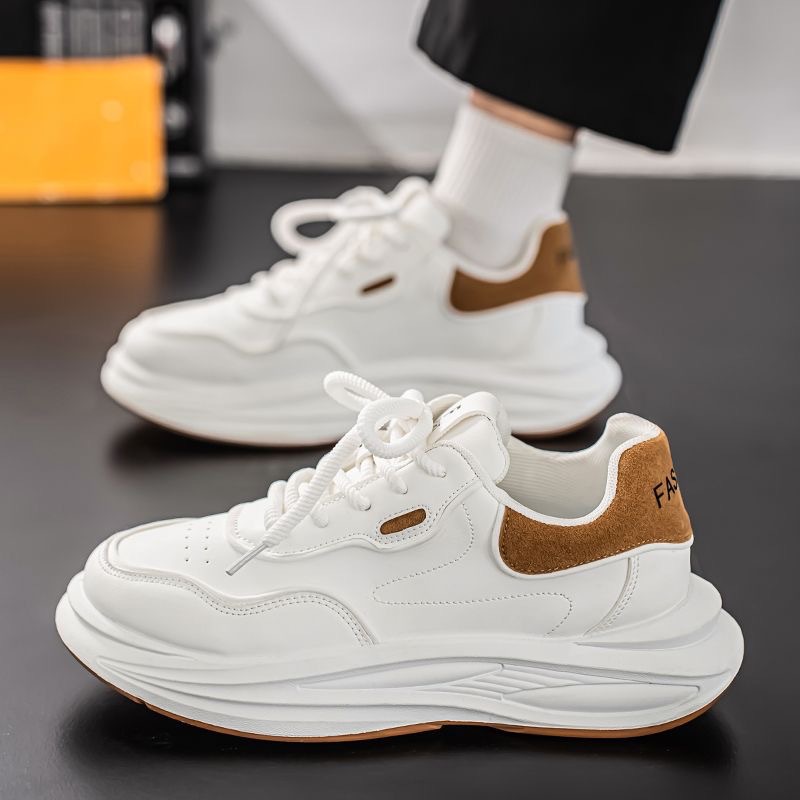Gedämpfte Plateau-Sneaker für Herren mit Schnürung 4