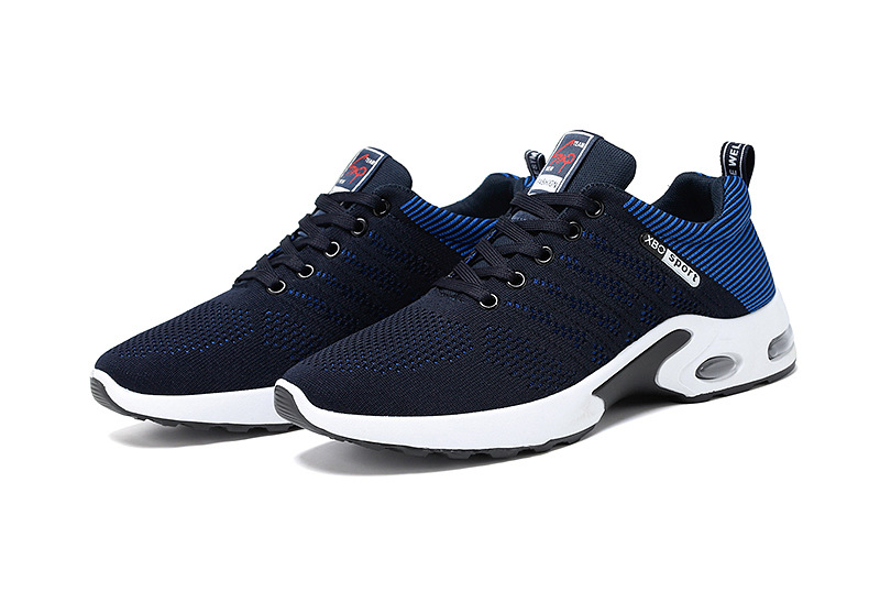 Men's Breathable Cushioned Lace-Up Running Shoes detail 16