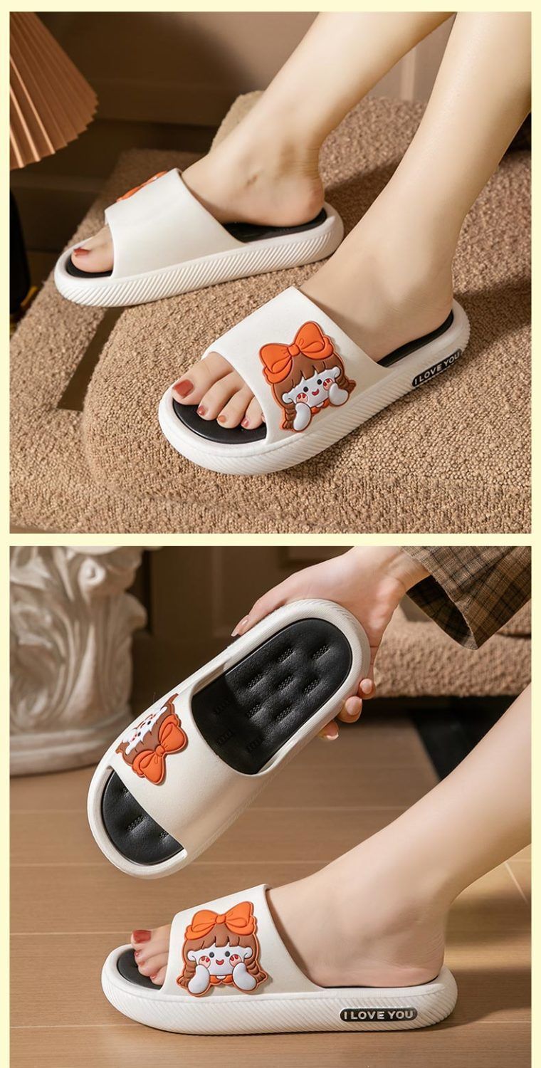 Women's Cushioned Platform Open-Toe Slippers detail 6