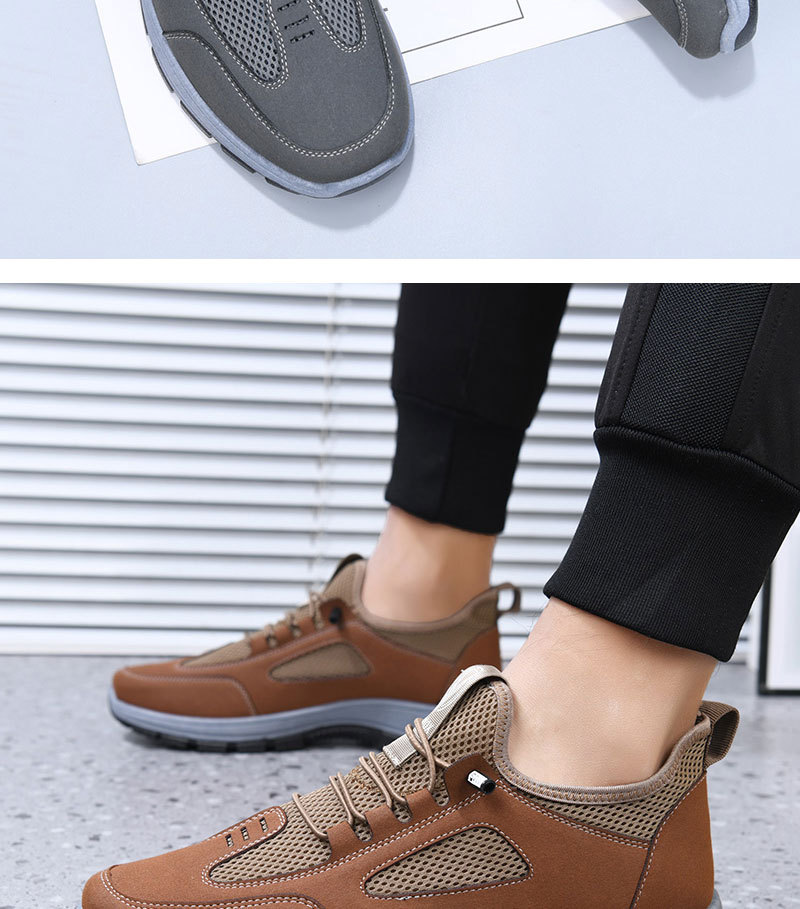 Atmungsaktive, leichte Herren-Freizeitschuhe für draußen detail 7