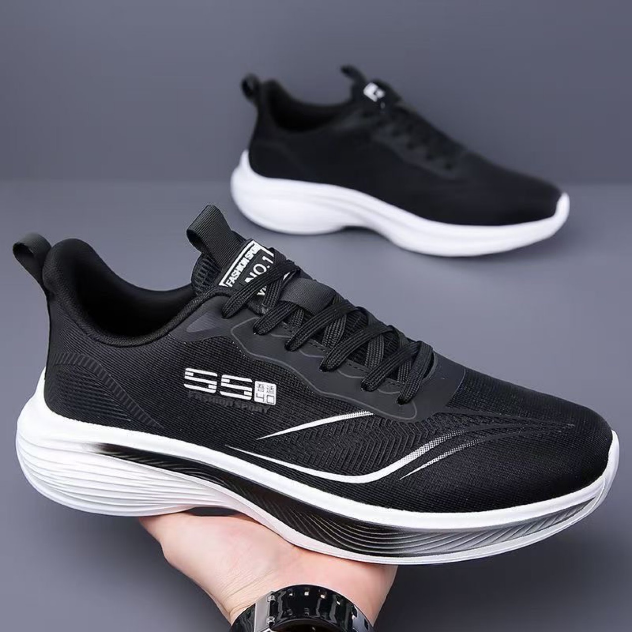 Zapatillas de running para hombre transpirables y amortiguadas detail 2