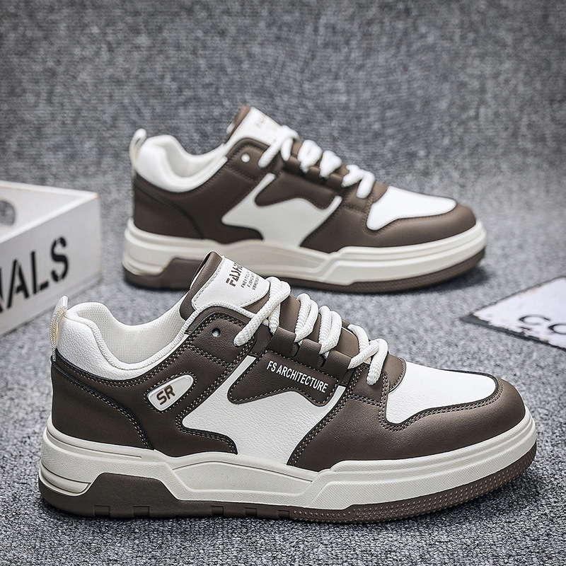 Herren-Skateschuhe mit Schnürung im Colorblock-Design