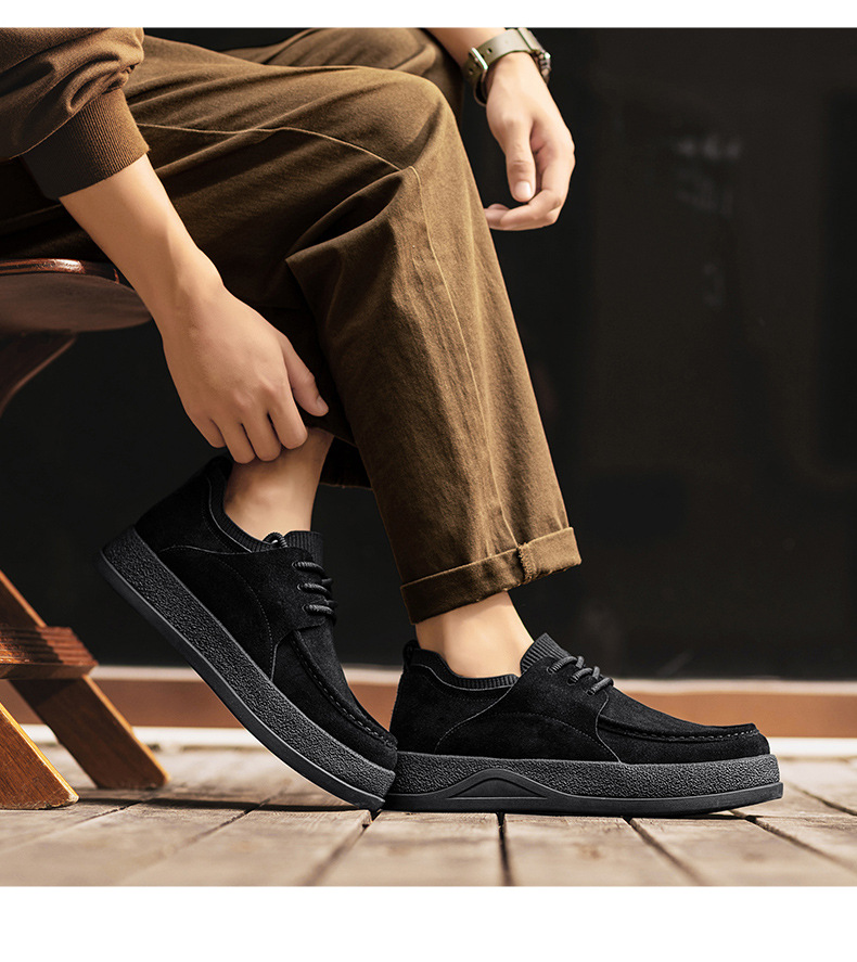 Men's Suede Cushioned Slip-On Casual Shoes detail 8