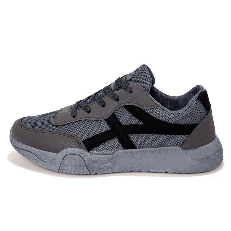 Sneakers casual da uomo traspiranti in mesh con lacci 3