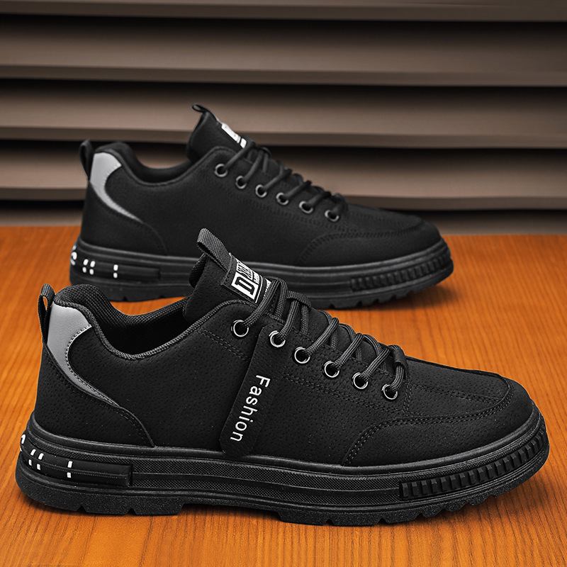 Rauleder-Schnürer für Herren rutschfeste Freizeitschuhe 2