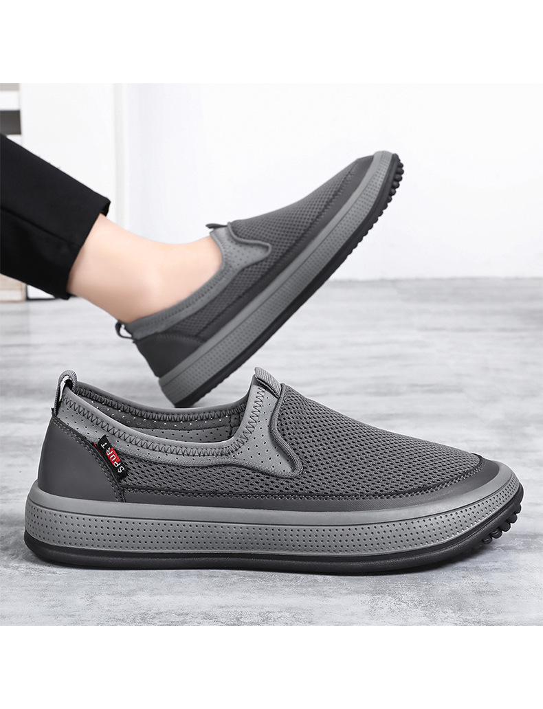 Atmungsaktive Herren-Freizeitschuhe aus Mesh zum Hineinschlüpfen detail 7