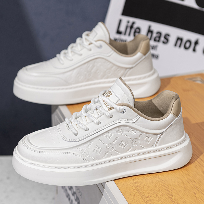 Herren Plateau-Freizeitschuhe zum Schnüren 4