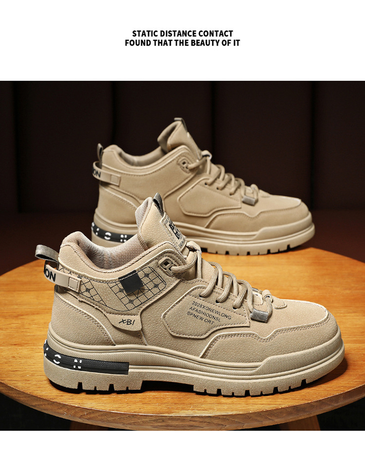 Men's Non-Slip Lace-Up PU Leather Casual Shoes detail 7