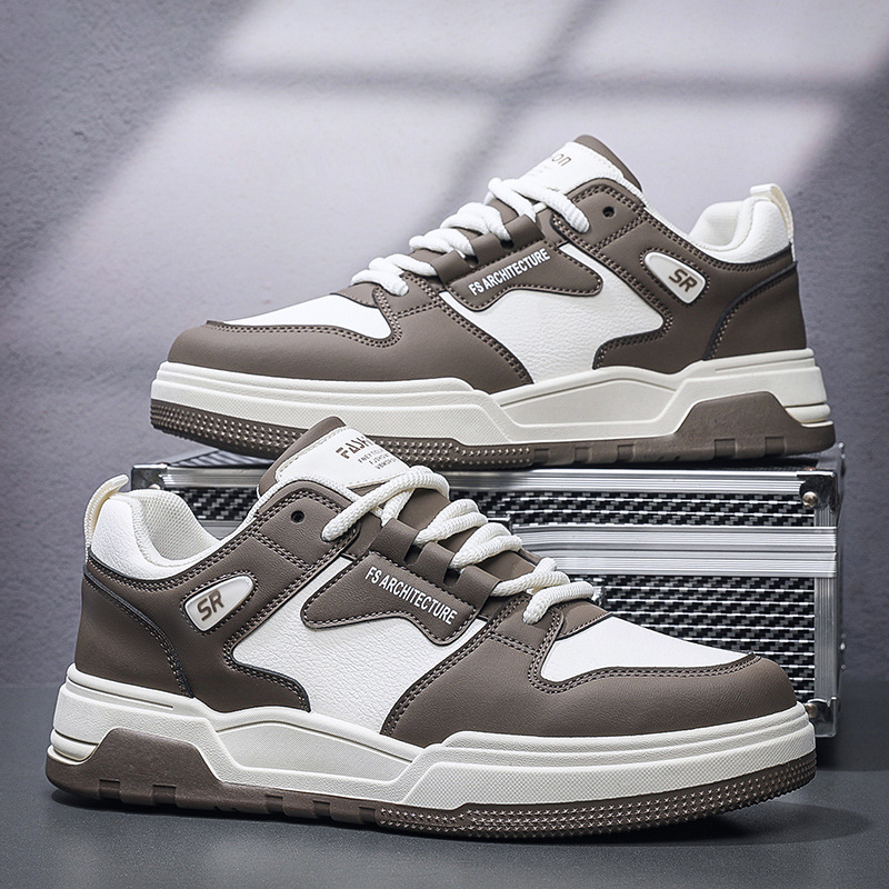 Men's Colorblock Lace-Up Skate Shoes 3