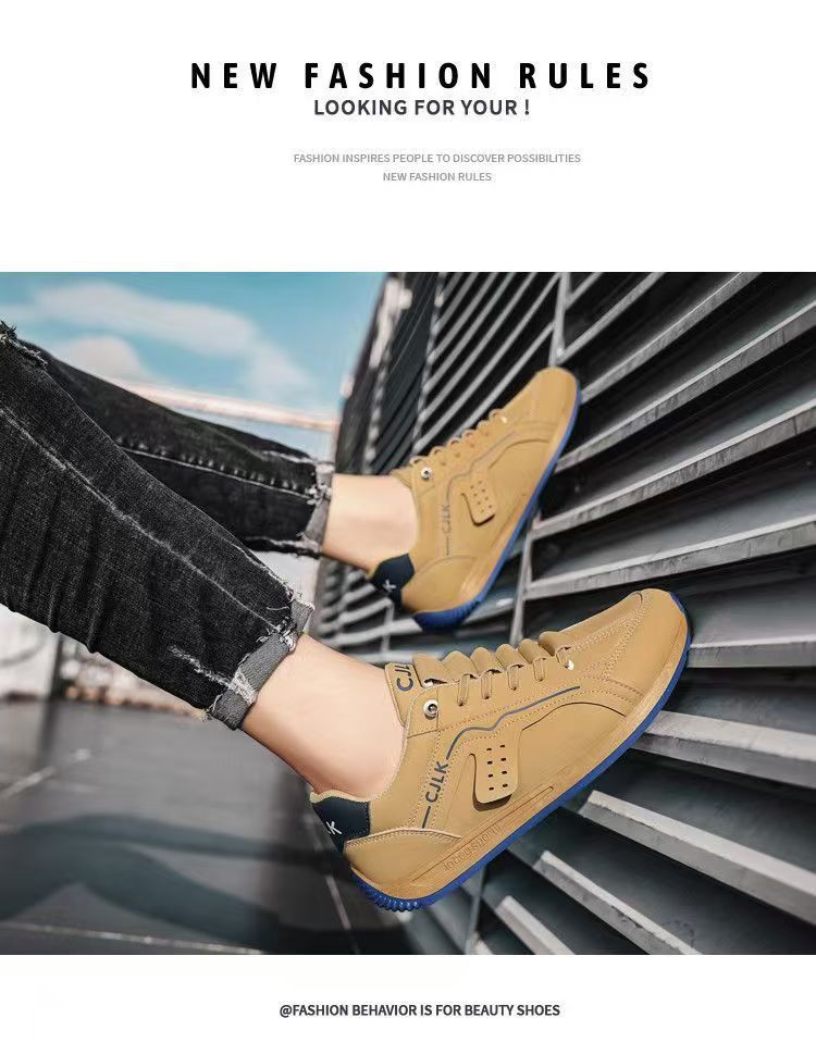 Herren Freizeitschuhe zum Schnüren aus Synthetik detail 3