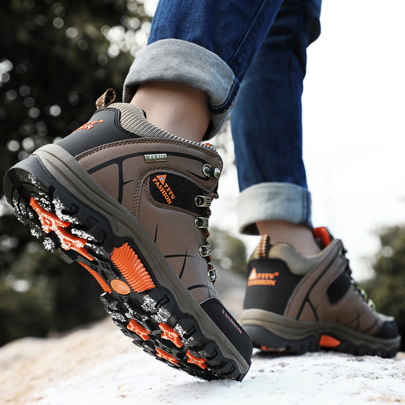 Rutschfeste Schnür-Wanderstiefel für Herren detail 8