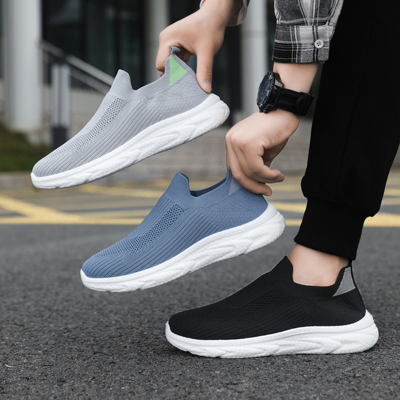 Men's Breathable Knit Slip-On Casual Shoes 5