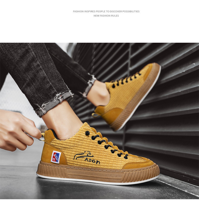 Men's Vintage Lace-Up Non-Slip Casual Shoes detail 6