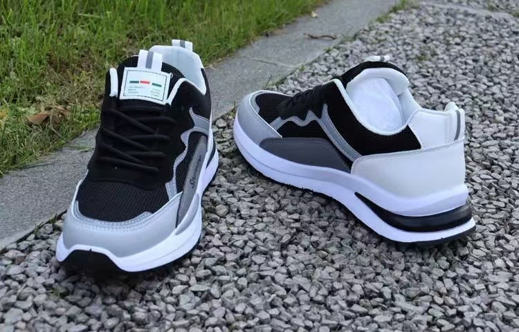 Men's Breathable Colorblock Lace-Up Sneakers detail 12