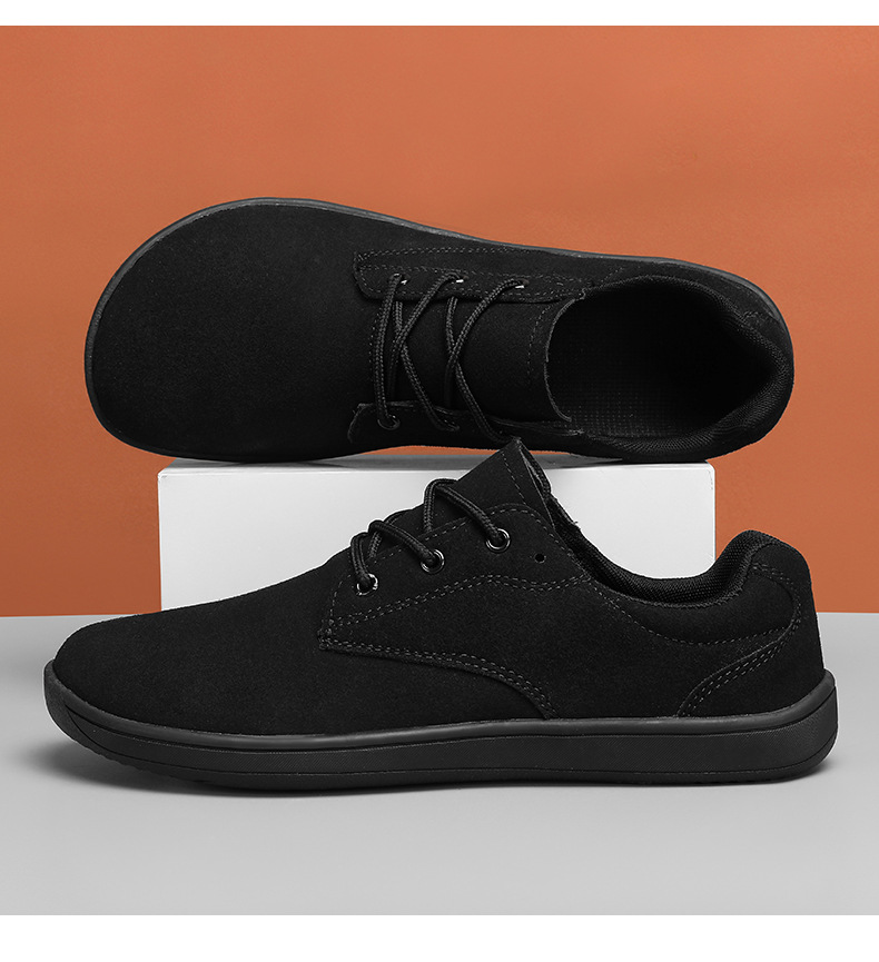 Scarpe casual basse stringate da uomo in pelle scamosciata detail 6