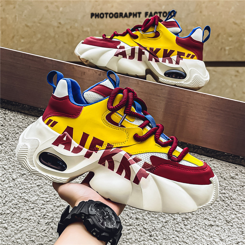 Zapatillas de deporte casuales para hombre con plataforma chunky 5