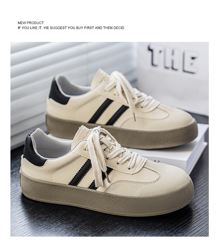 Men's Retro Colorblock Platform Skate Shoes detail 5