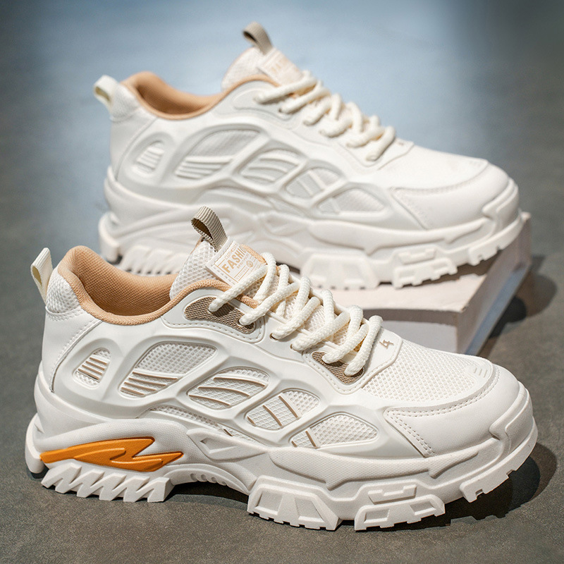 Atmungsaktive Herren-Freizeitschuhe mit Plateausohle und Schnürung 5