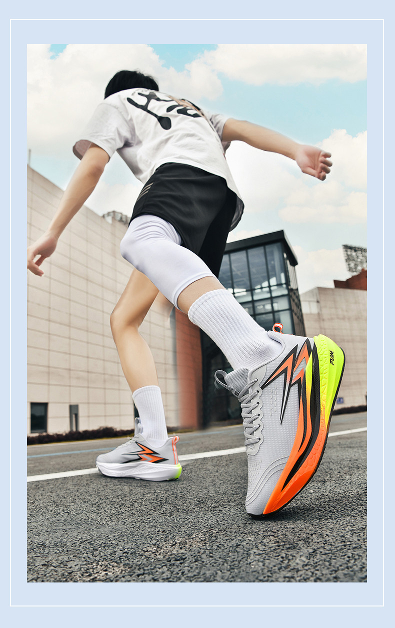 Men's Breathable Lightweight Cushioned Running Shoes detail 1