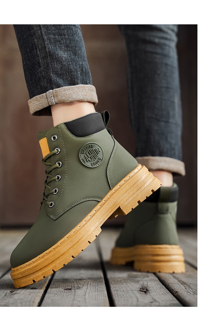 Rutschfeste Schnür-Stiefeletten für Herren für Outdoor-Aktivitäten detail 6